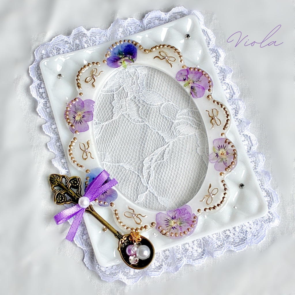 Antique flower flame ⋆꙳(B8サイズトレカケースデコ)