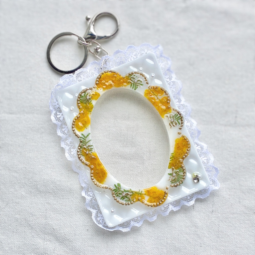 Antique flower flame ⋆꙳(キーホルダータイプ)