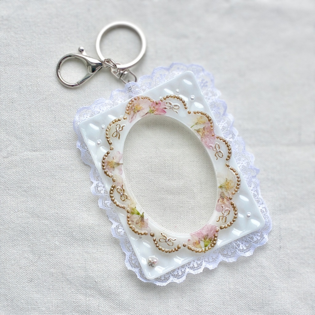 Antique flower flame ⋆꙳(キーホルダータイプ)