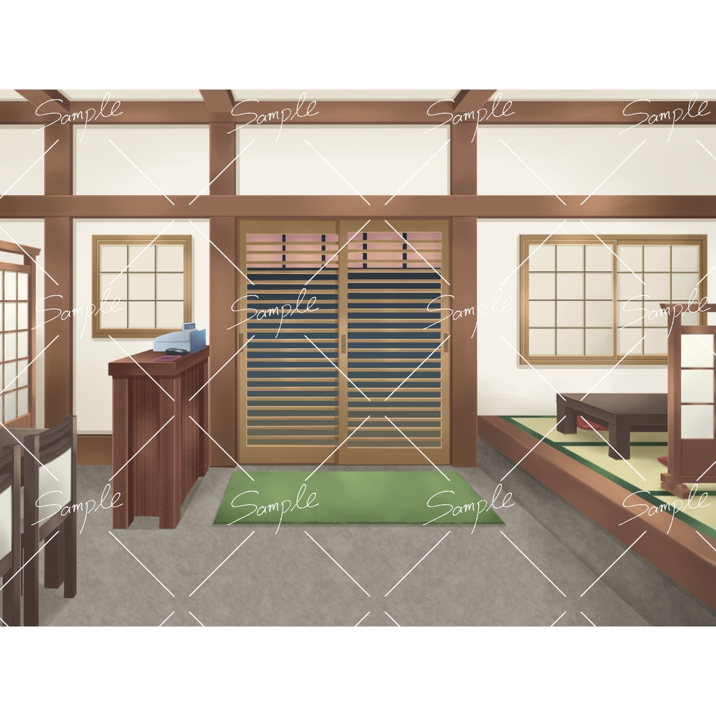 【背景素材】和食店