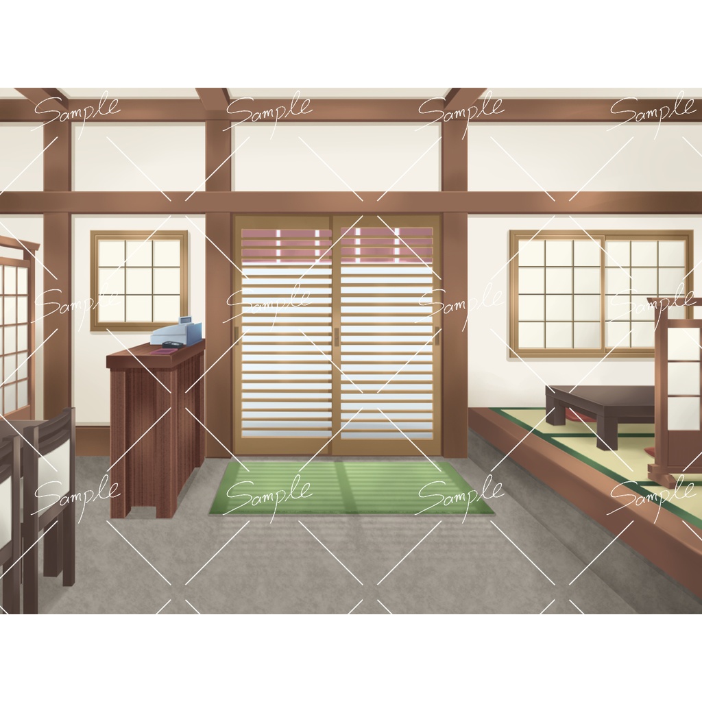【背景素材】和食店