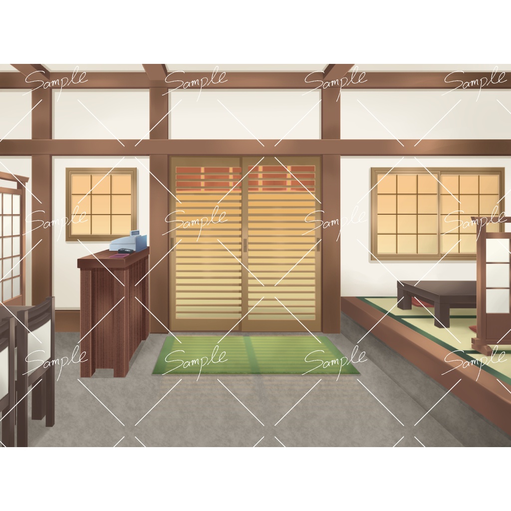 【背景素材】和食店