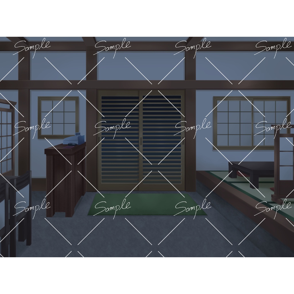 【背景素材】和食店