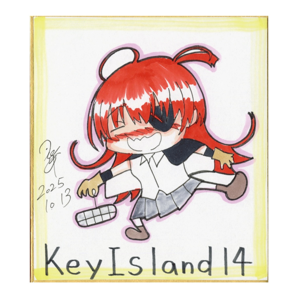 ミニ色紙　あさみん