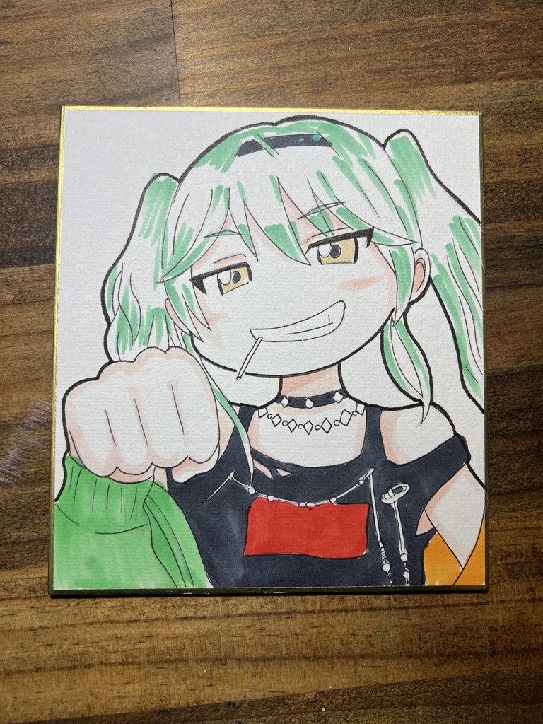 黒沢真希　ミニ色紙