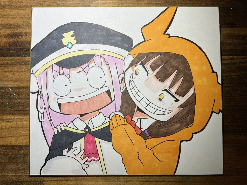 國見タマ&カレンちゃん　色紙