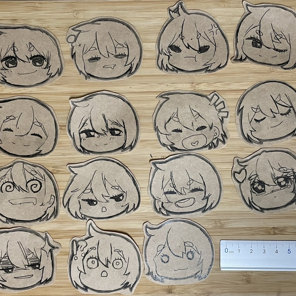 【AZNANA】アズナナ百面相シール