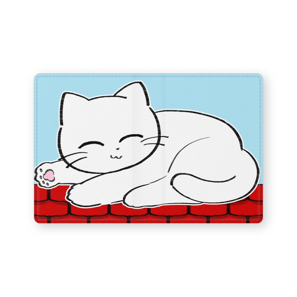 ねこ営業部長れざー名刺いれ