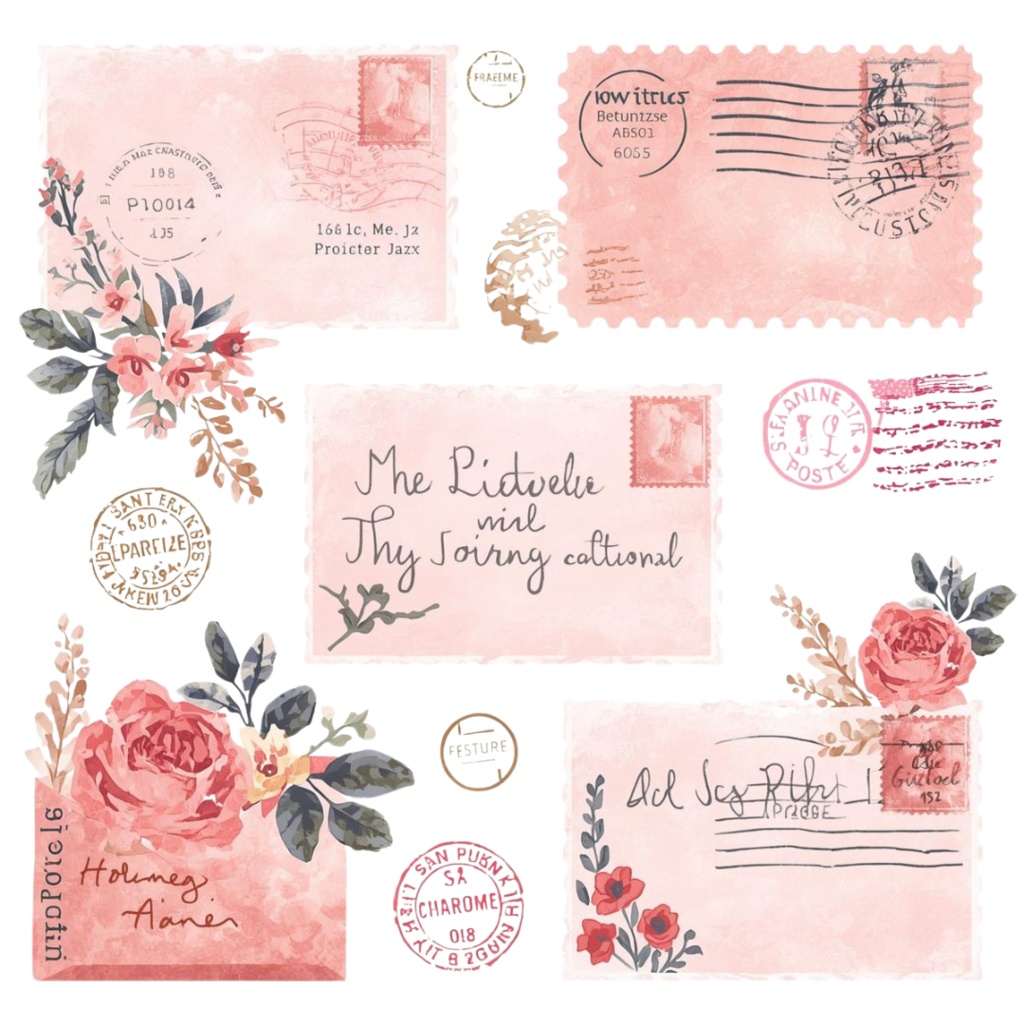 「旅行シリーズ」水彩アンティーク風クリップアート素材10点セット|PNG形式背景透過