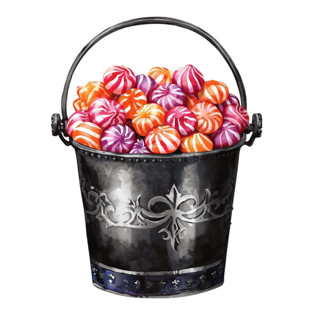 「ハロウィンシリーズ」水彩アンティーク風クリップアート素材15点セット|PNG形式背景透過