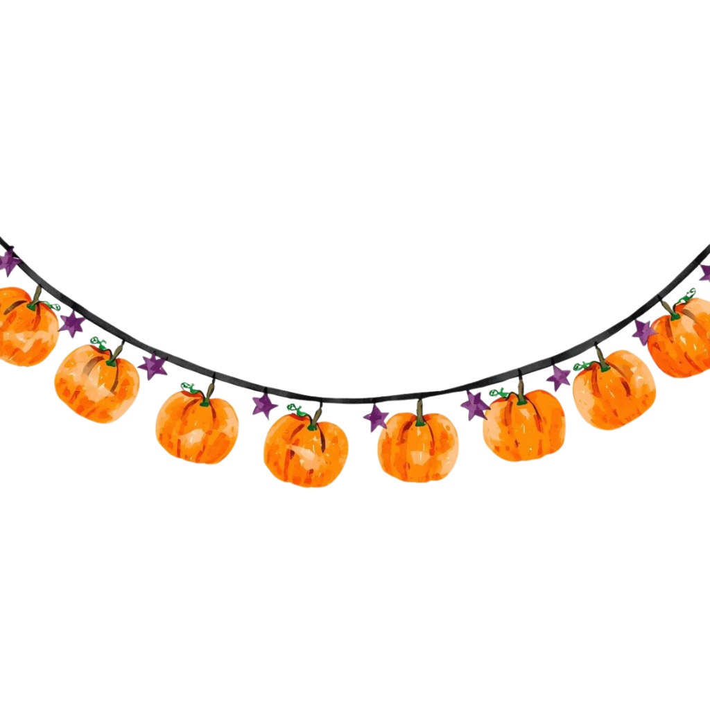 「ハロウィンシリーズ」水彩アンティーク風クリップアート素材15点セット|PNG形式背景透過