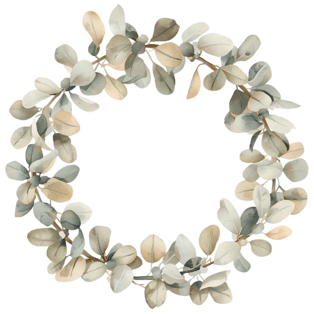 「ボタニカルシリーズ」水彩アンティーク風フローラルクリップアート素材15点セット|PNG形式背景透過