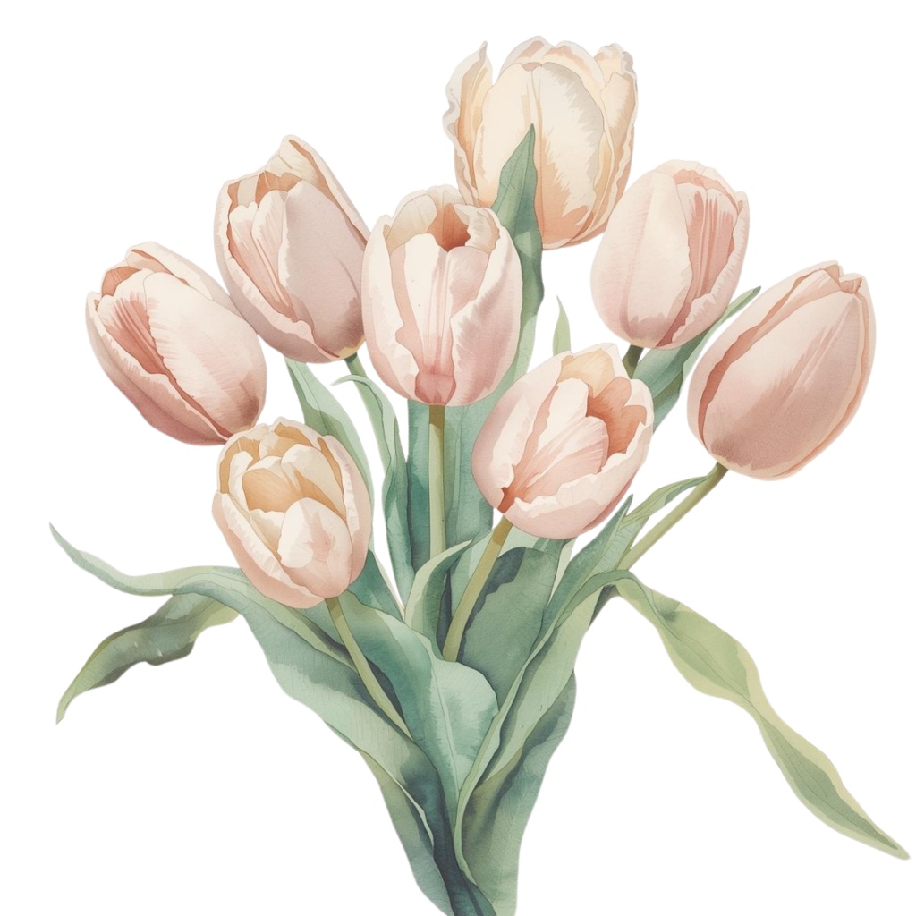 「ボタニカルシリーズ」水彩アンティーク風フローラルクリップアート素材15点セット|PNG形式背景透過