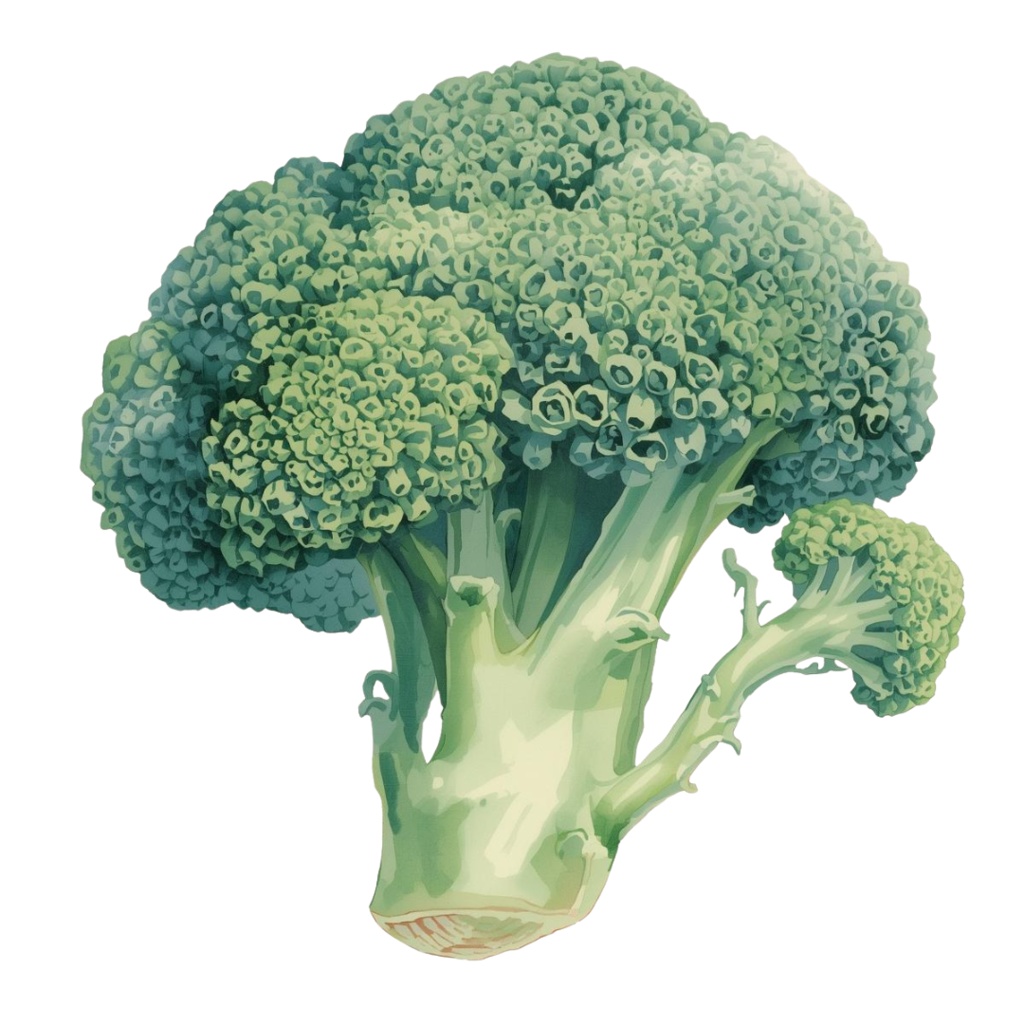 「野菜シリーズ」水彩画風クリップアート素材15点セット|PNG形式背景透過