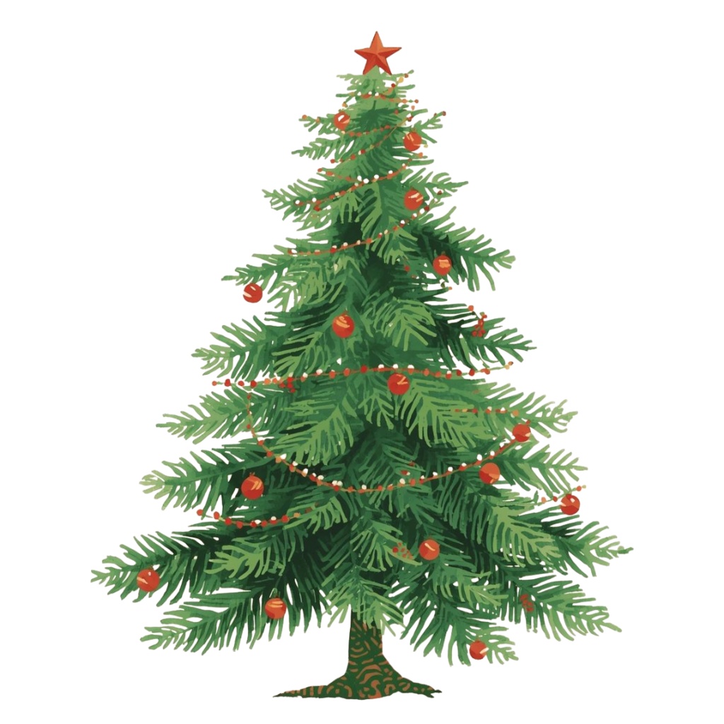 【クリスマスシリーズ】水彩アンティーク風クリップアート15点セット|PNG形式背景透過