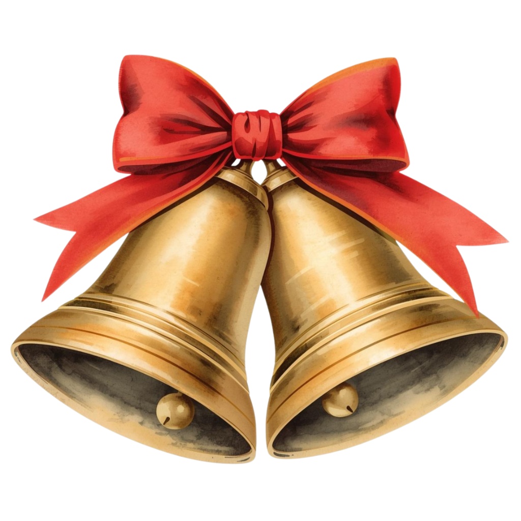 【クリスマスシリーズ】水彩アンティーク風クリップアート15点セット|PNG形式背景透過