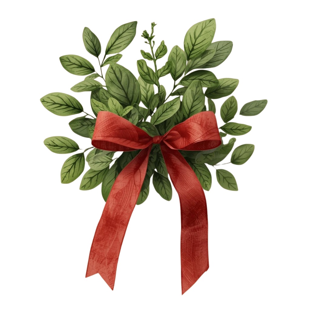 【クリスマスシリーズ】水彩アンティーク風クリップアート15点セット|PNG形式背景透過