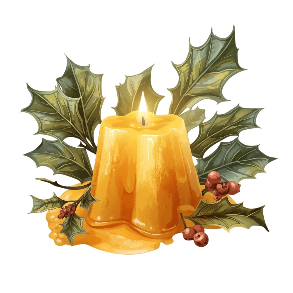 【クリスマスシリーズ】水彩アンティーク風クリップアート15点セット|PNG形式背景透過