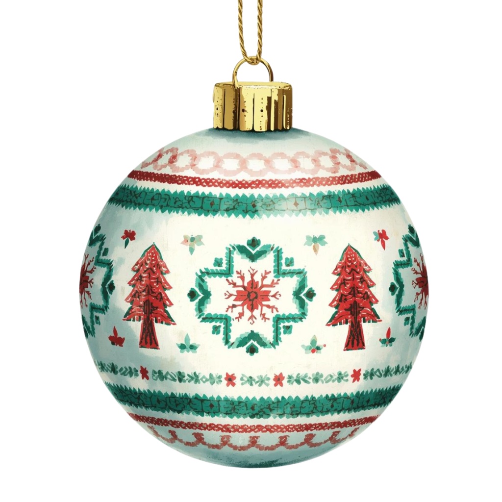 「クリスマスシリーズ②」水彩アンティーク風クリップアート素材15点セット|PNG形式背景透過