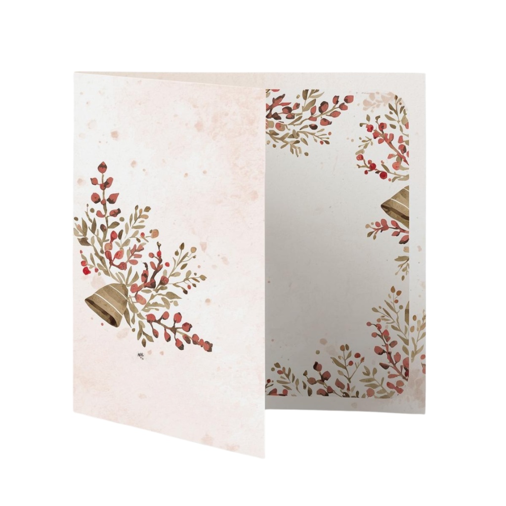 「クリスマスシリーズ③」水彩アンティーク風クリップアート素材15点セット|PNG形式背景透過