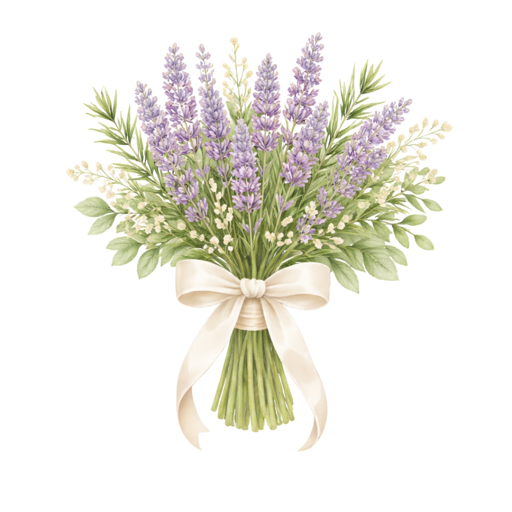 「フラワーブーケシリーズ」水彩画風クリップアート素材15点セット|PNG形式背景透過