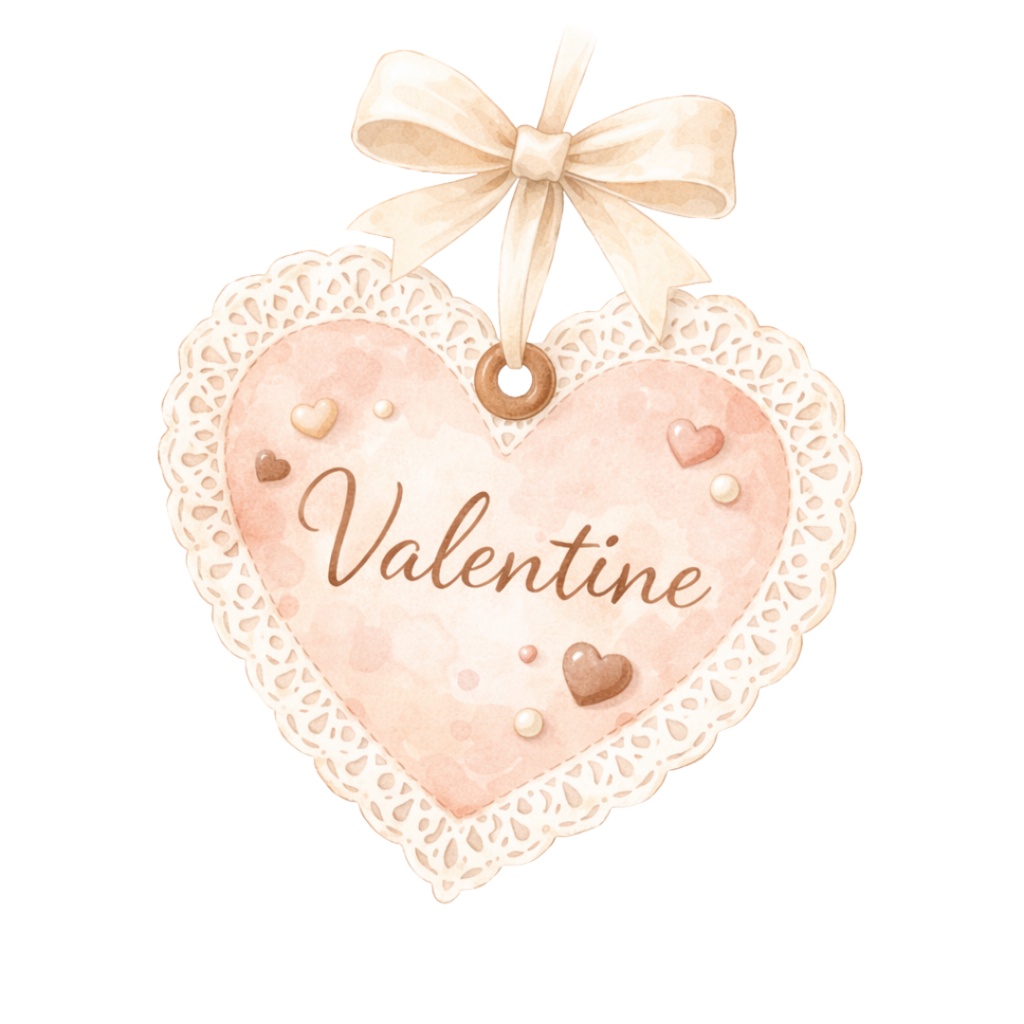 「バレンタインシリーズ②」水彩クリップアート素材20点セット|PNG形式背景透過