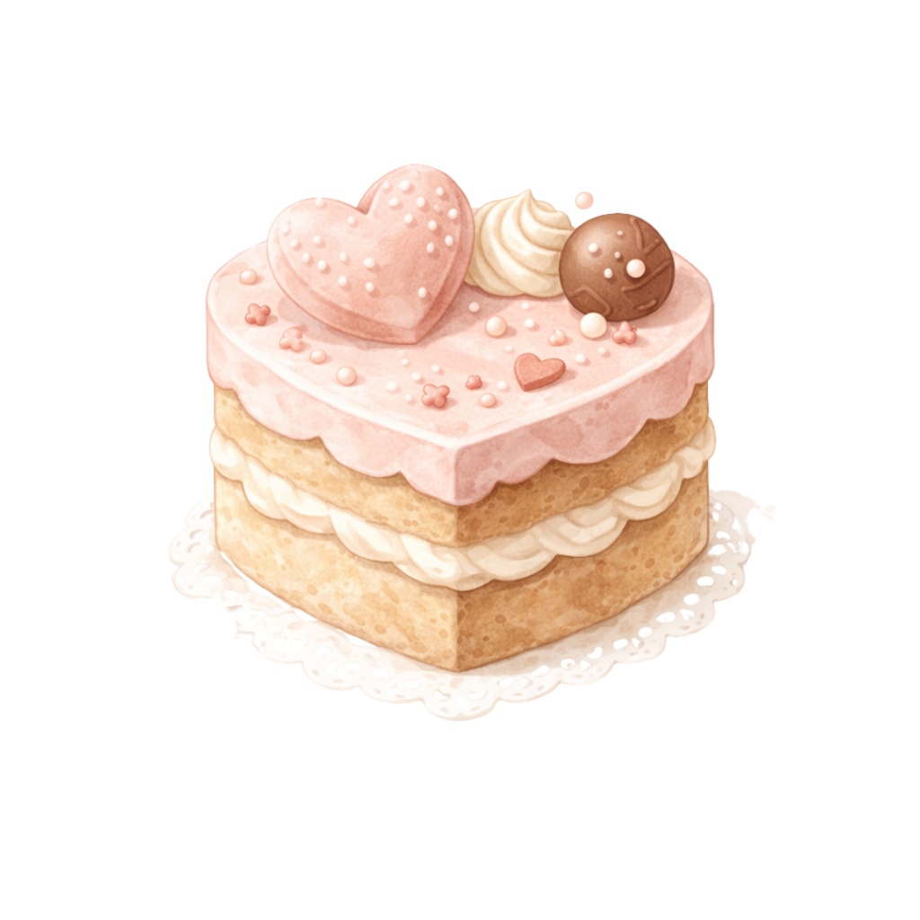 「バレンタインシリーズ②」水彩クリップアート素材20点セット|PNG形式背景透過