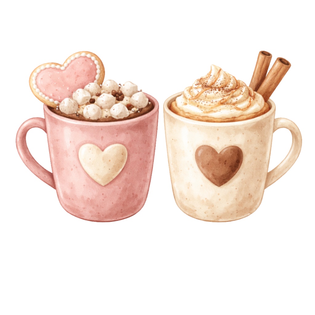 「バレンタインシリーズ②」水彩クリップアート素材20点セット|PNG形式背景透過