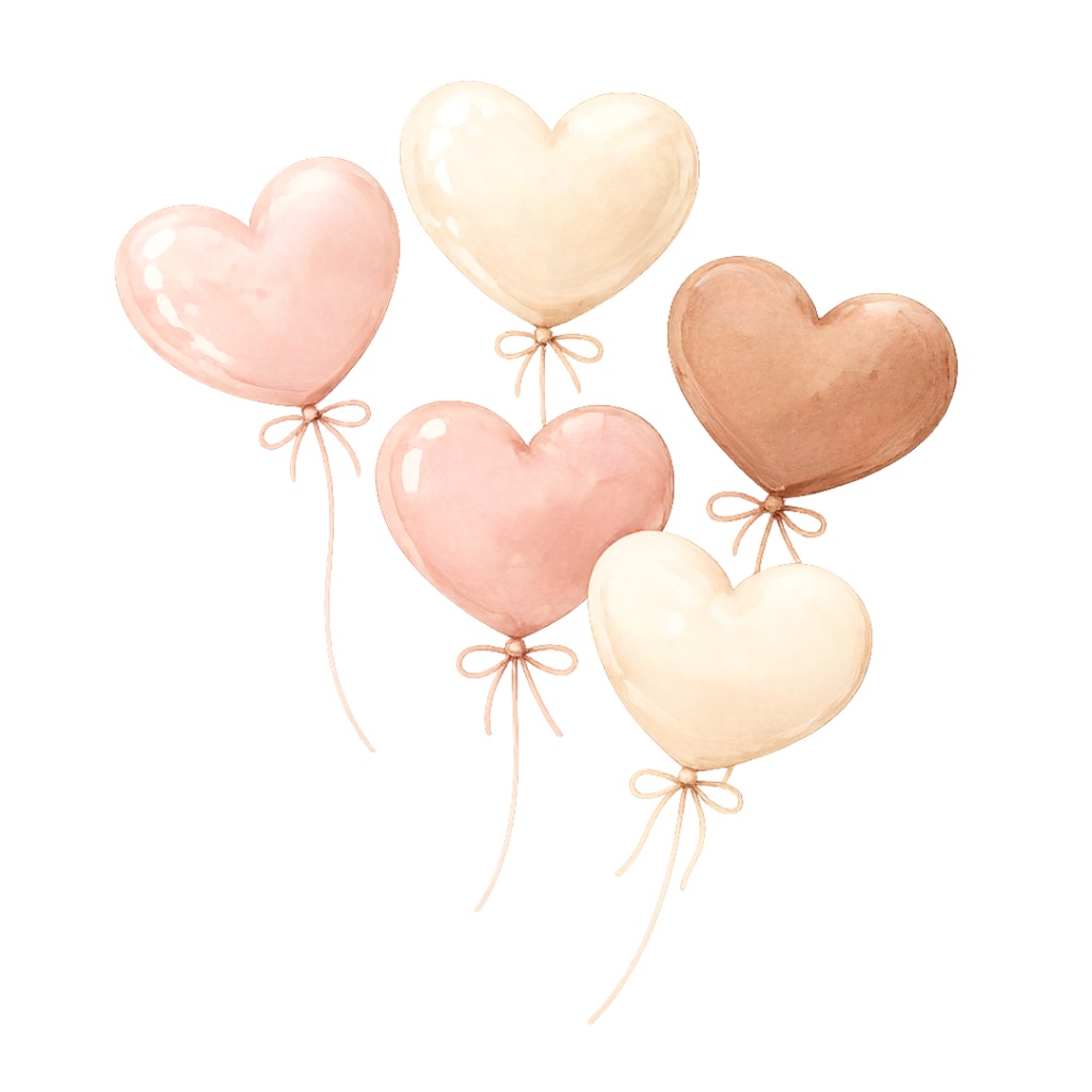 「バレンタインシリーズ②」水彩クリップアート素材20点セット|PNG形式背景透過