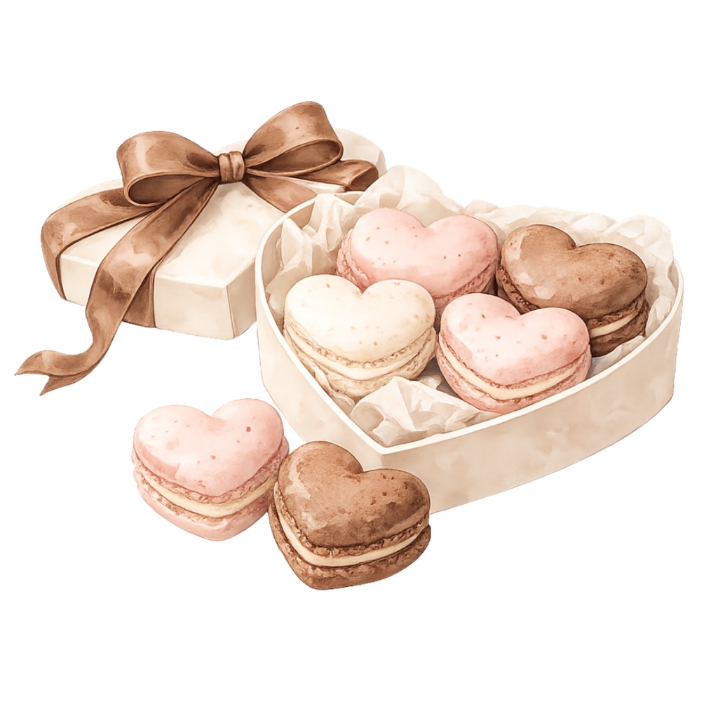 「バレンタインシリーズ②」水彩クリップアート素材20点セット|PNG形式背景透過