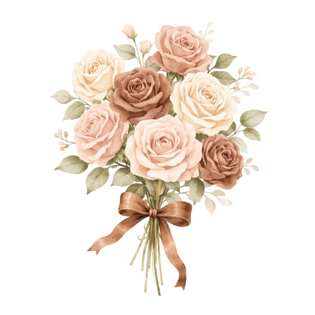 「バレンタインシリーズ②」水彩クリップアート素材20点セット|PNG形式背景透過