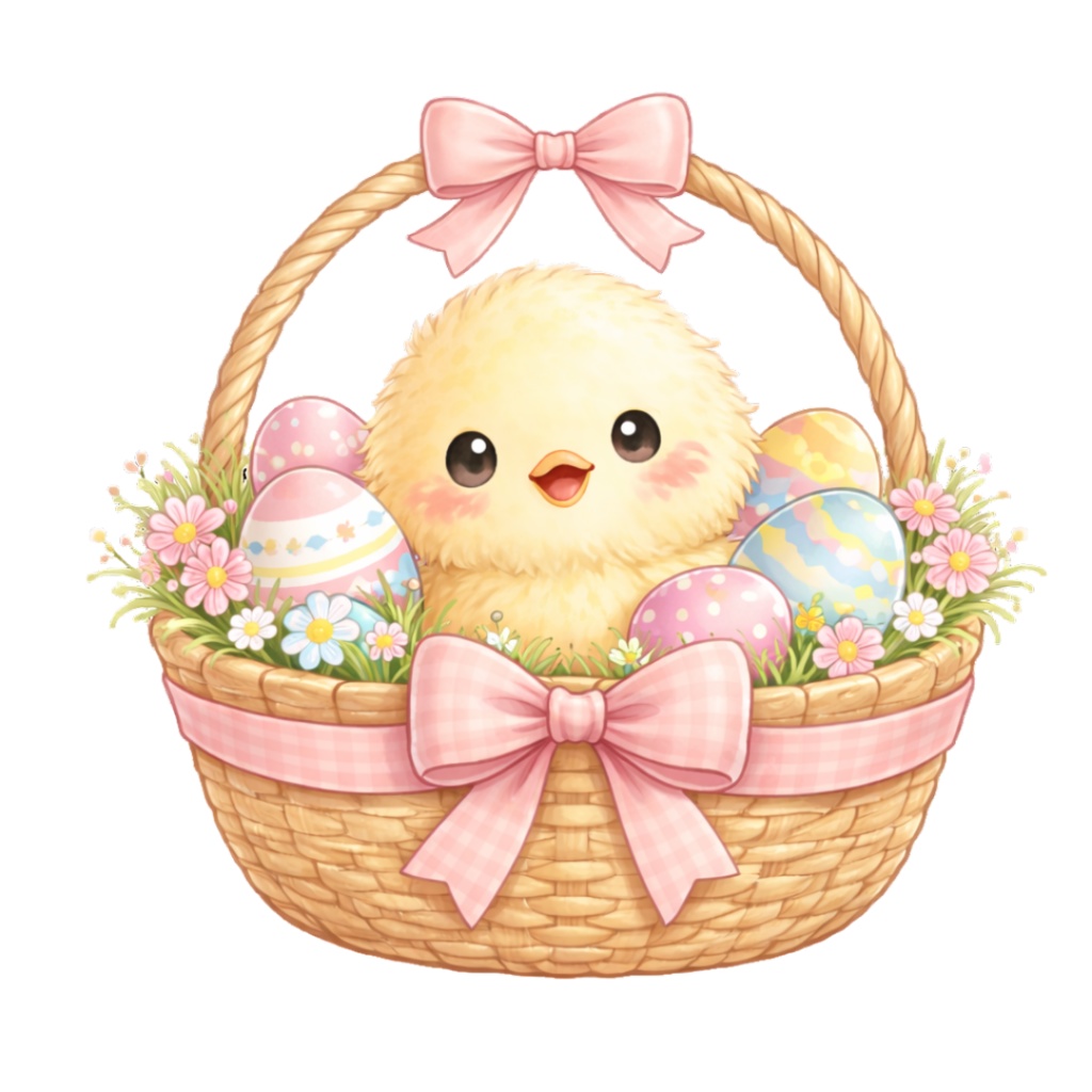 「イースターシリーズ ②ひよこ」水彩画風クリップアート 素材12点セット|PNG形式背景透過