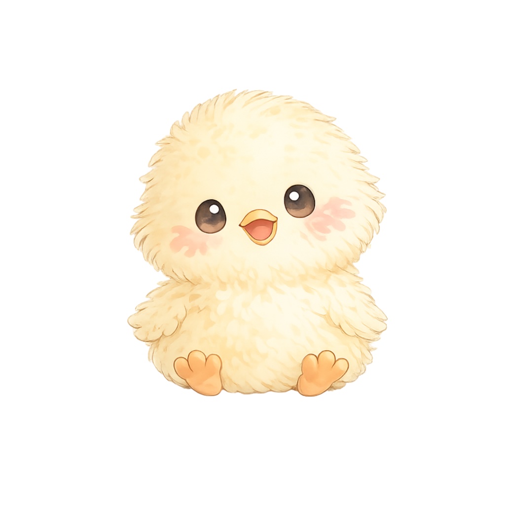 「イースターシリーズ ②ひよこ」水彩画風クリップアート 素材12点セット|PNG形式背景透過