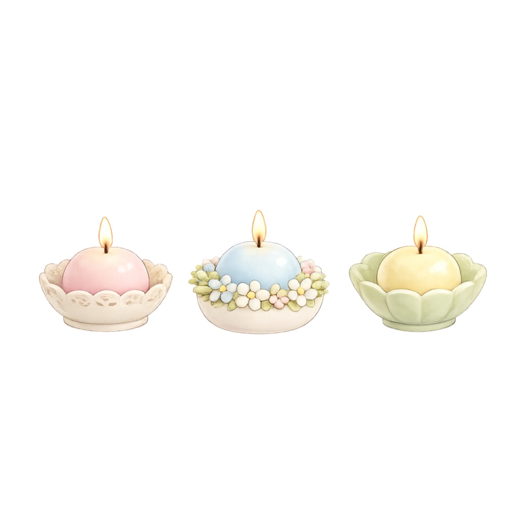 「イースターシリーズ③モチーフコレクション」水彩画風クリップアート素材40点セット|PNG形式背景透過