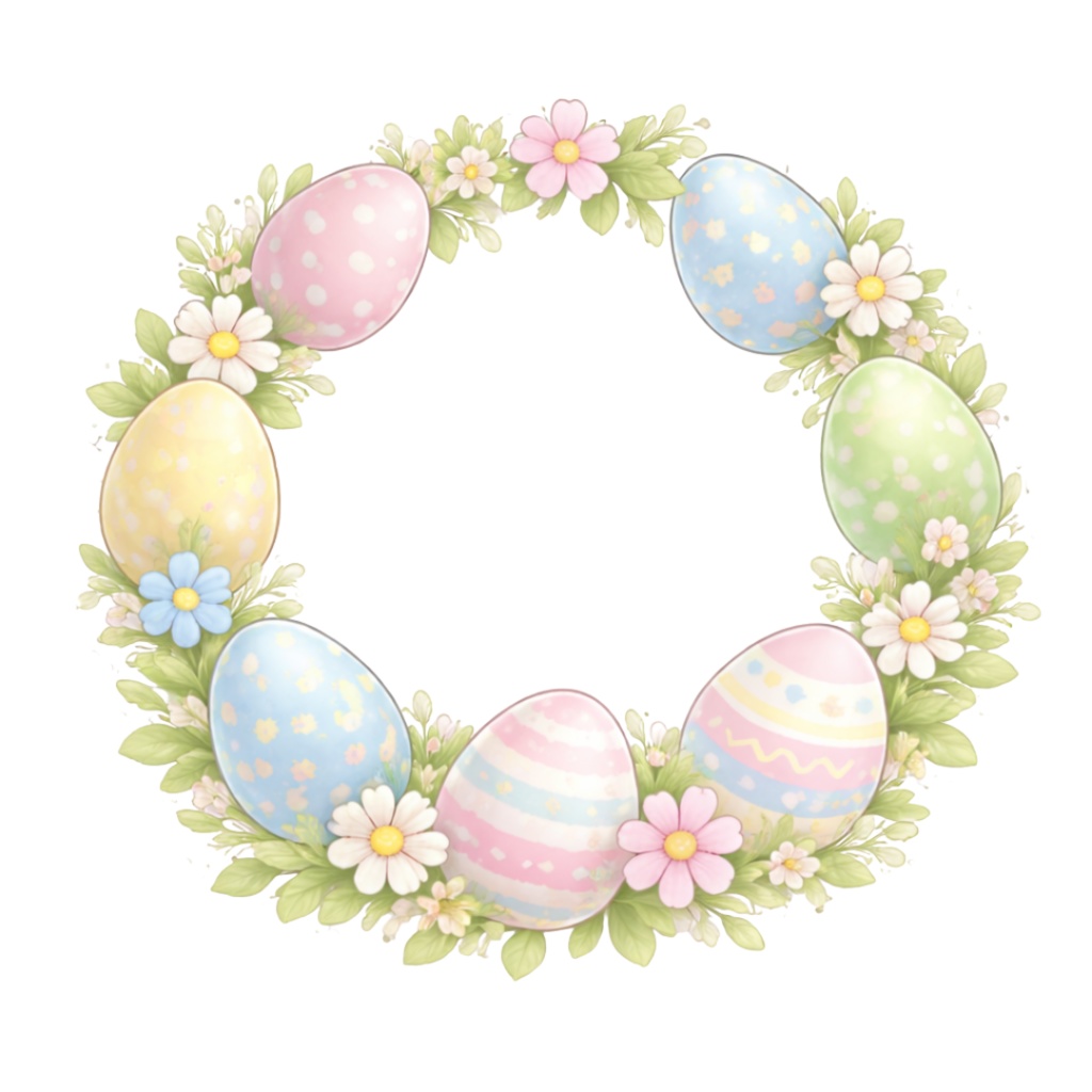 「イースターシリーズ③モチーフコレクション」水彩画風クリップアート素材40点セット|PNG形式背景透過