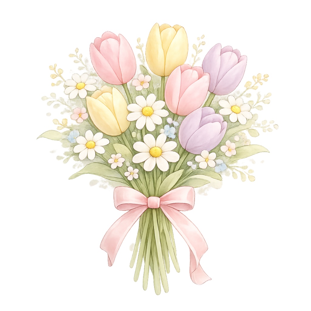 「イースターシリーズ③モチーフコレクション」水彩画風クリップアート素材40点セット|PNG形式背景透過