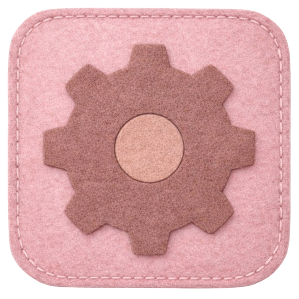 アイコンパック ( APP ICON PACK )③ フェルト風