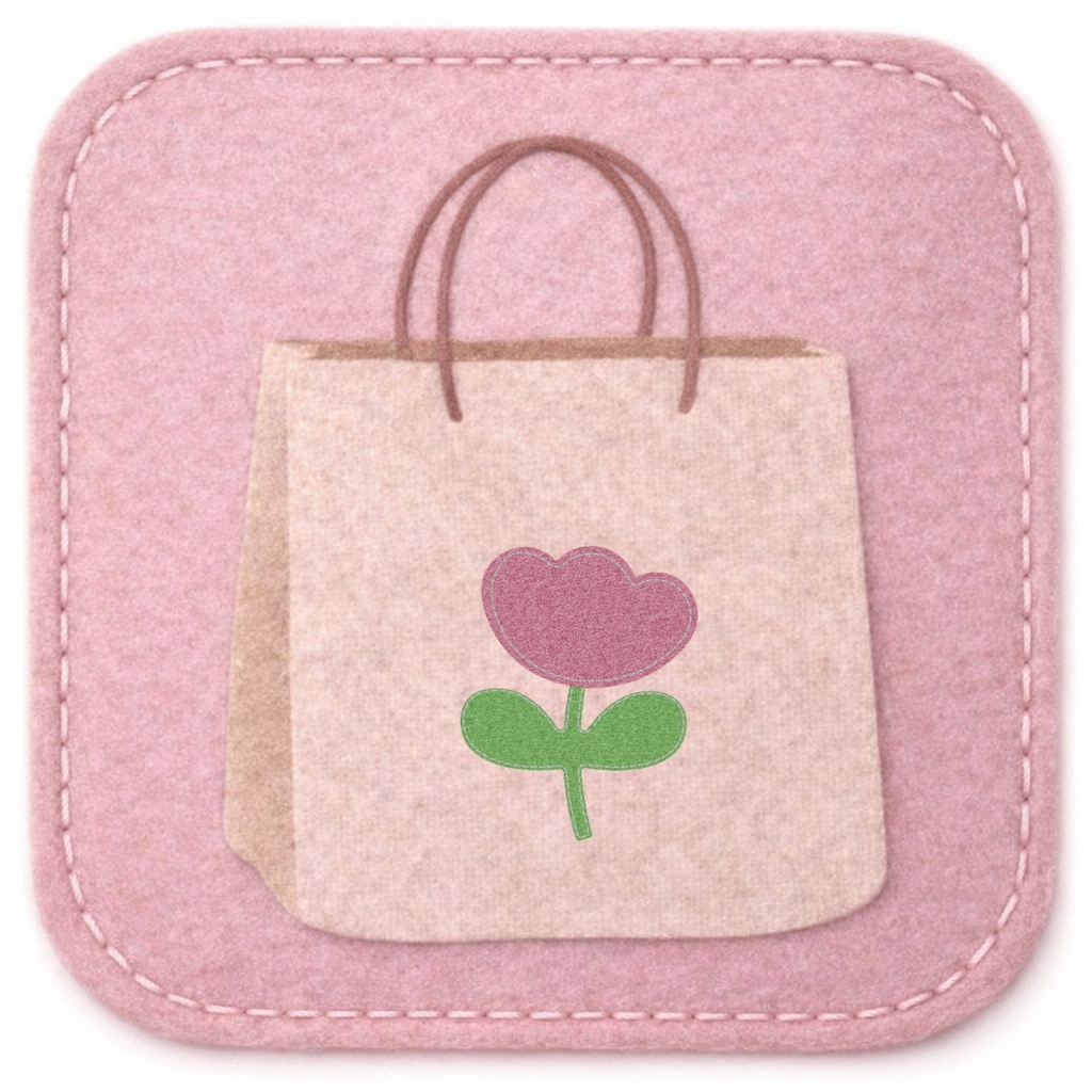 アイコンパック ( APP ICON PACK )③ フェルト風