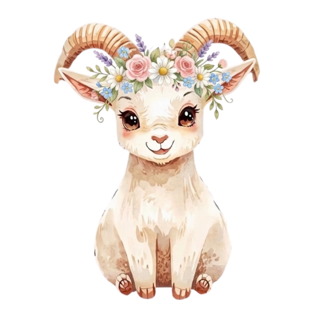 「12星座モチーフ&装飾アイテム」水彩画風クリップアート素材20点セット|PNG形式背景透過