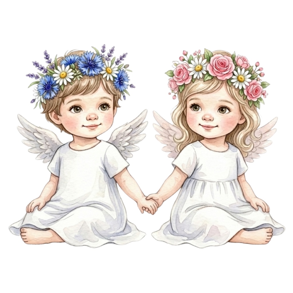 「12星座モチーフ&装飾アイテム」水彩画風クリップアート素材20点セット|PNG形式背景透過