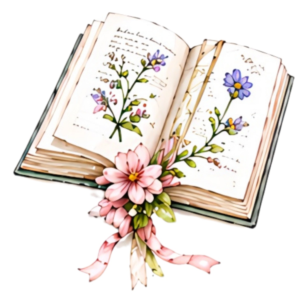 【 季節春 Spring 】水彩アンティーク風クリップアート素材17点セット|PNG形式背景透過