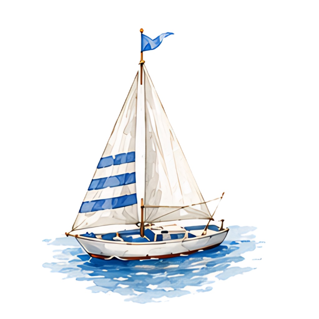 「 季節夏 Summer 」水彩アンティーク風クリップアート素材19点セット|PNG形式背景透過