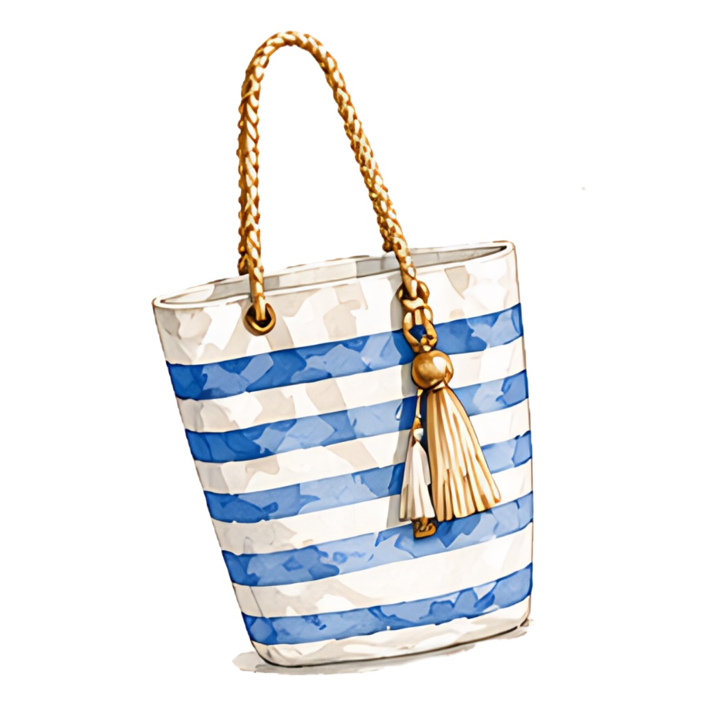 「 季節夏 Summer 」水彩アンティーク風クリップアート素材19点セット|PNG形式背景透過