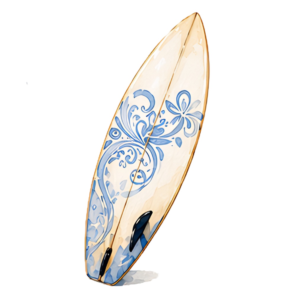 「 季節夏 Summer 」水彩アンティーク風クリップアート素材19点セット|PNG形式背景透過