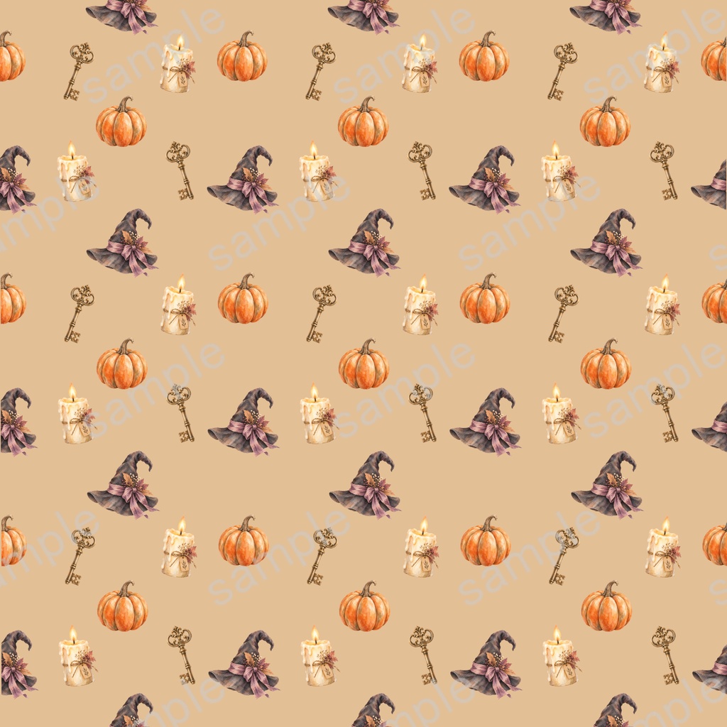 大人かわいい水彩ハロウィン3枚セット | アンティーク&くすみカラー 背景画像