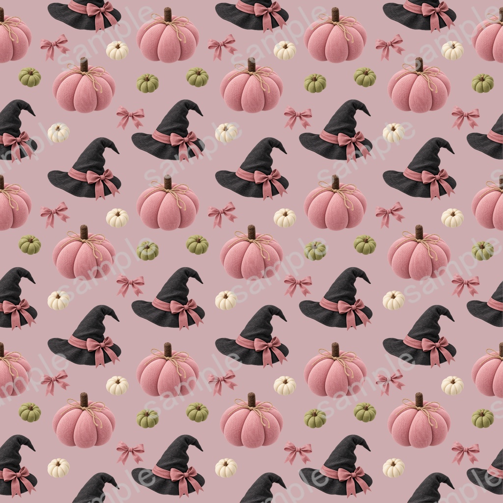 大人かわいい 布風ハロウィン Digital Paper 10set|チェック&ストライプ・くすみカラー 背景画像