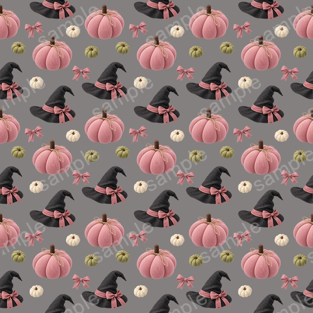大人かわいい 布風ハロウィン Digital Paper 10set|チェック&ストライプ・くすみカラー 背景画像