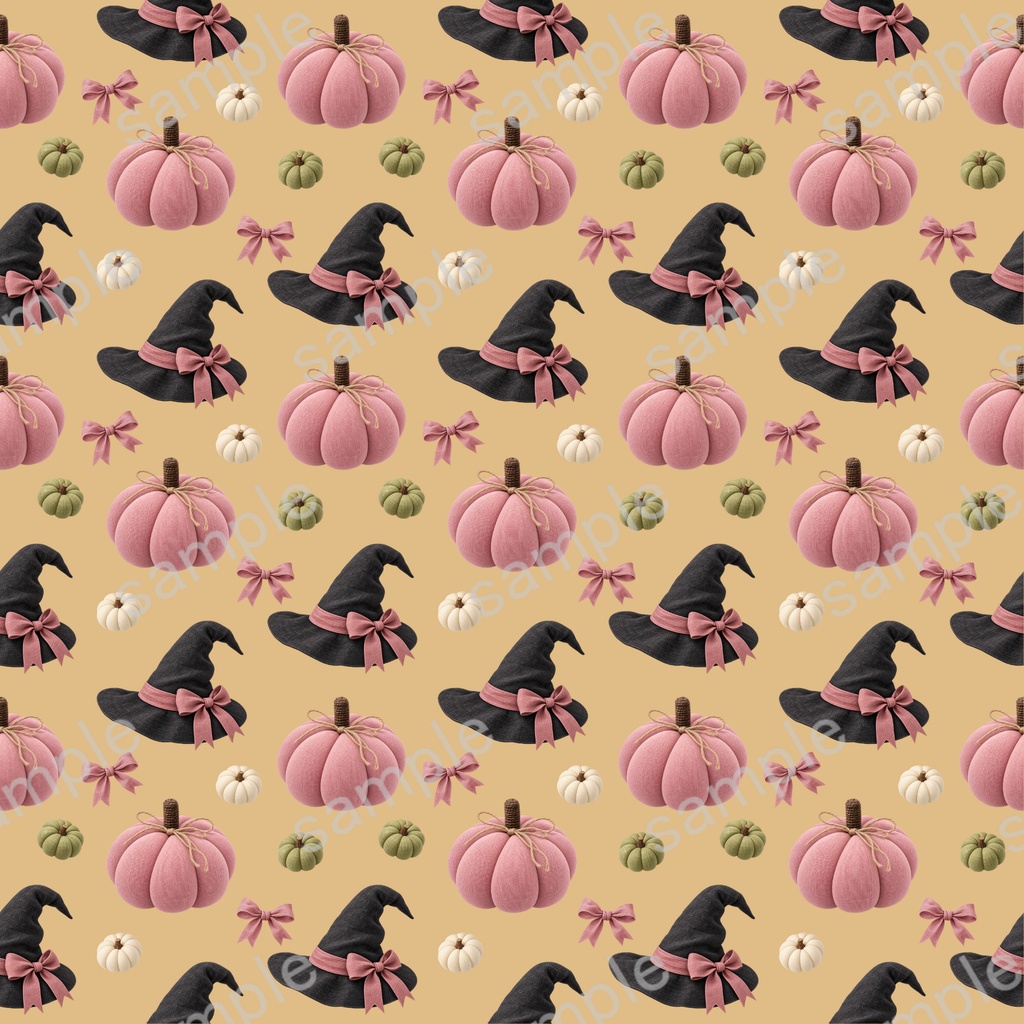 大人かわいい 布風ハロウィン Digital Paper 10set|チェック&ストライプ・くすみカラー 背景画像