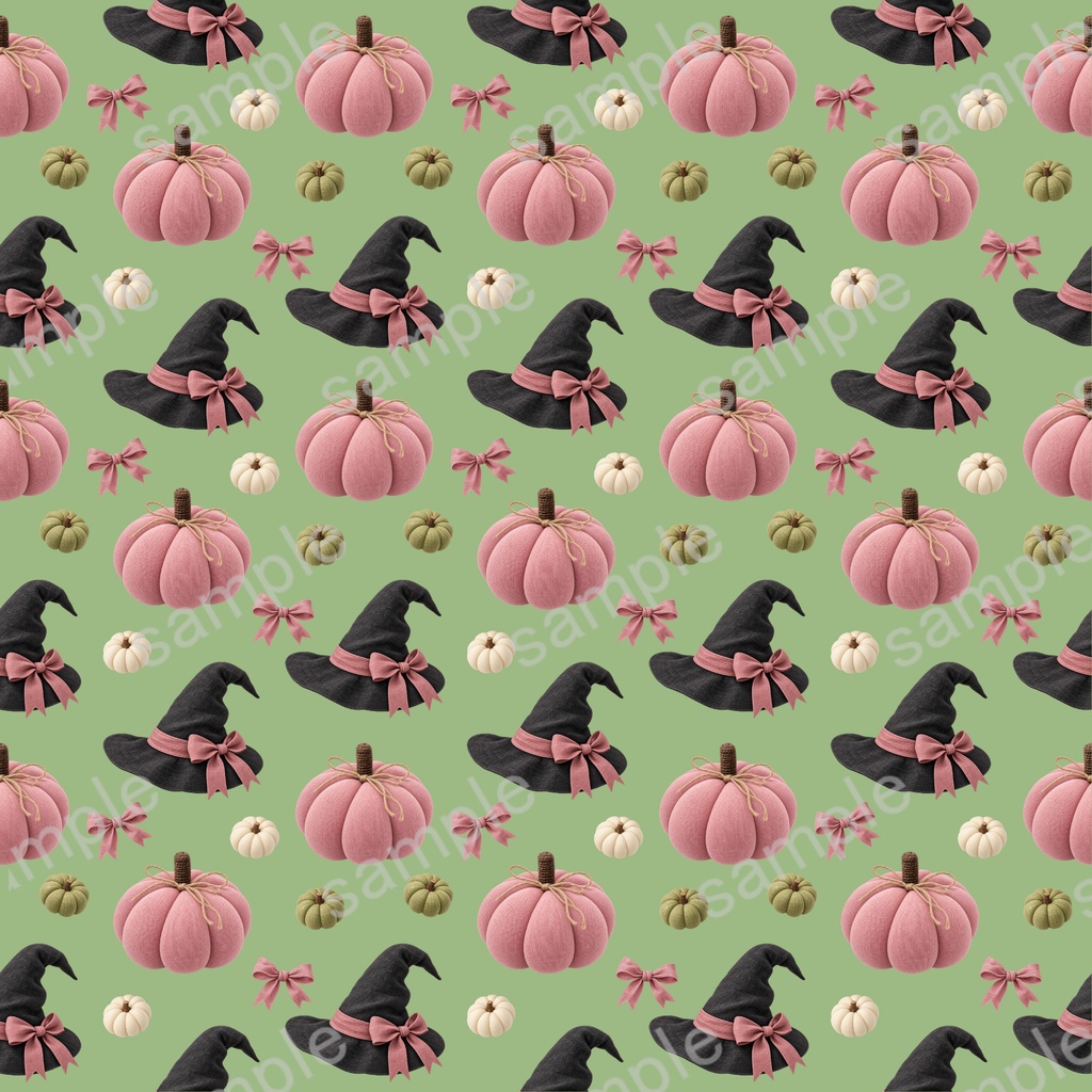 大人かわいい 布風ハロウィン Digital Paper 10set|チェック&ストライプ・くすみカラー 背景画像