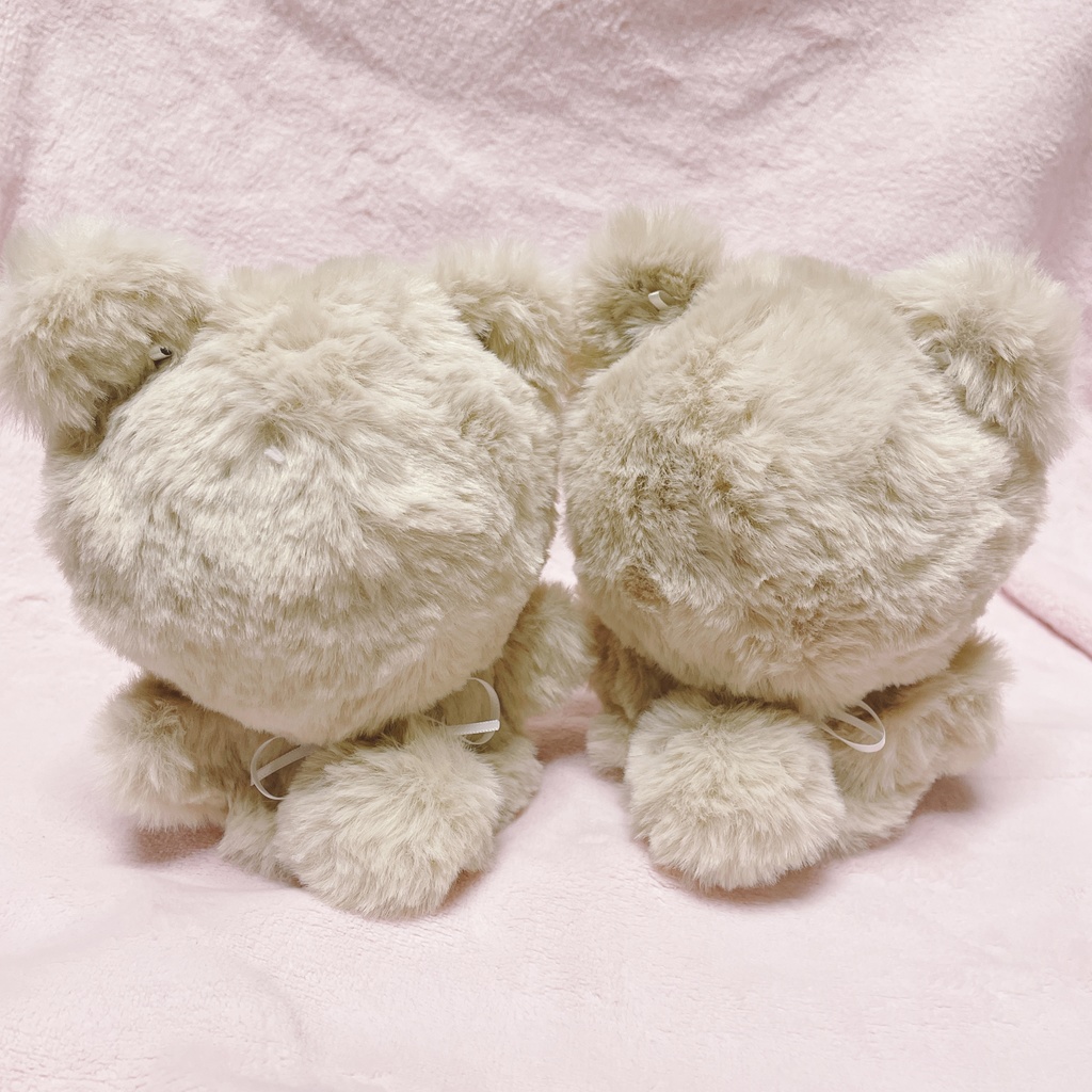 ちびぐるみ用 クマのぬい服 黄色&ピンク